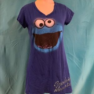 Cookie Monster short sleeved t-shirt.